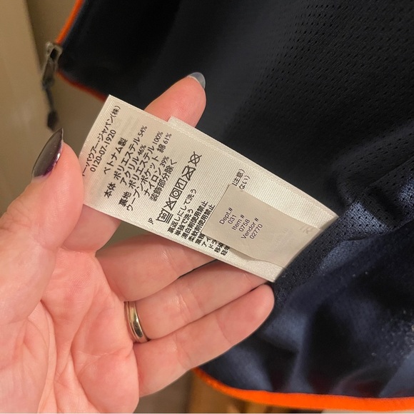 Eddie Bauer Rangefinder Sherpa Fleece Full Zip Up Coat Tan/ Navy size Medium - Picture 12 of 13